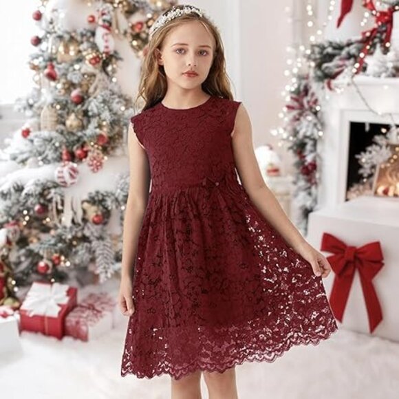 ALLOVIN Other - Girls & Toddlers Easter Sleeveless A-Line Lace Party Dress (3-4 years)